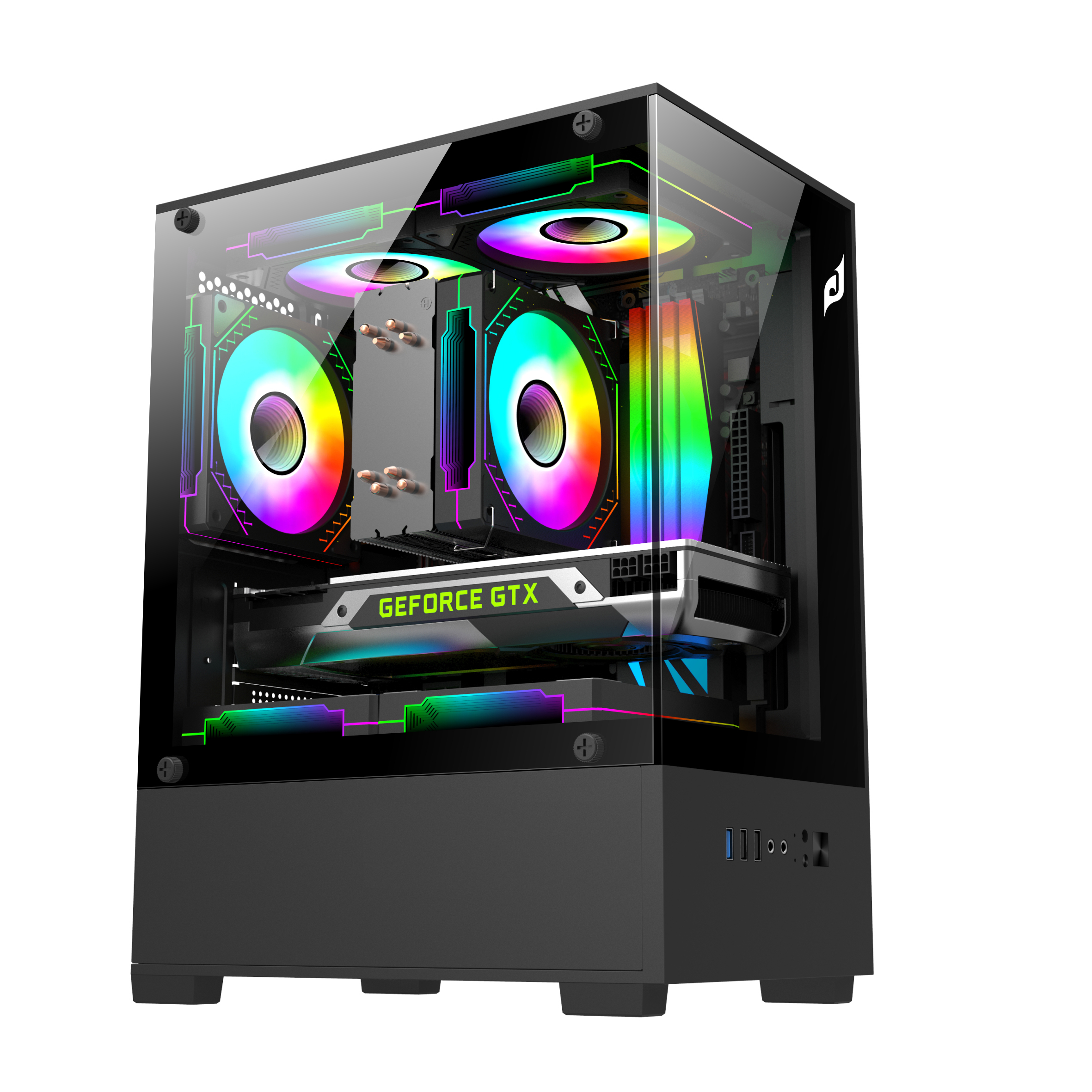 Vỏ thùng Edra ECS1303 Black (M-ATX/ITX) ( Không Kèm Fan)