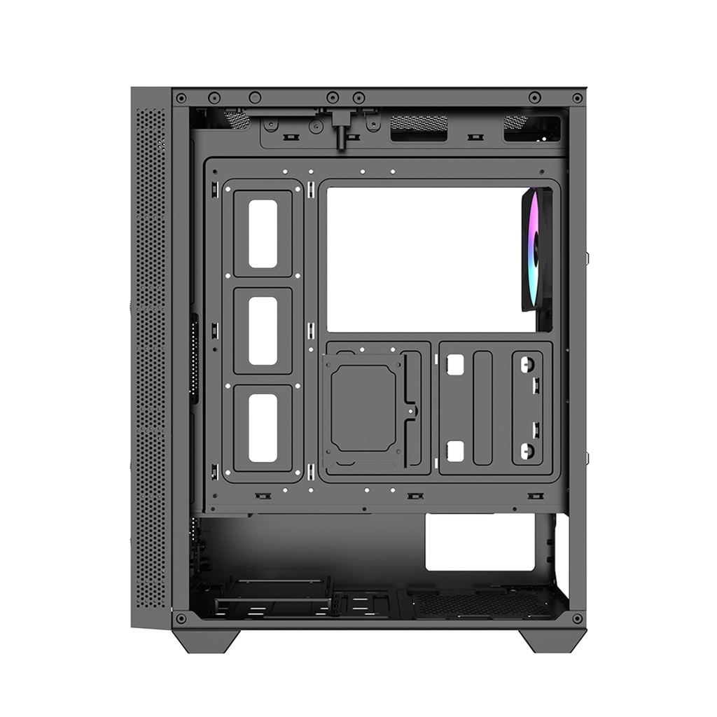 Vỏ thùng KENOO ESPORT AFT240 - 3F - Màu Đen (Mid Tower/ ATX/ Đen)