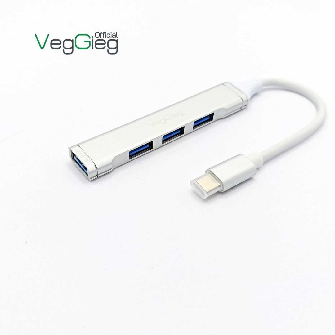 Bộ chia TypeC 3.0 + 4port Hub Veggieg V-K303