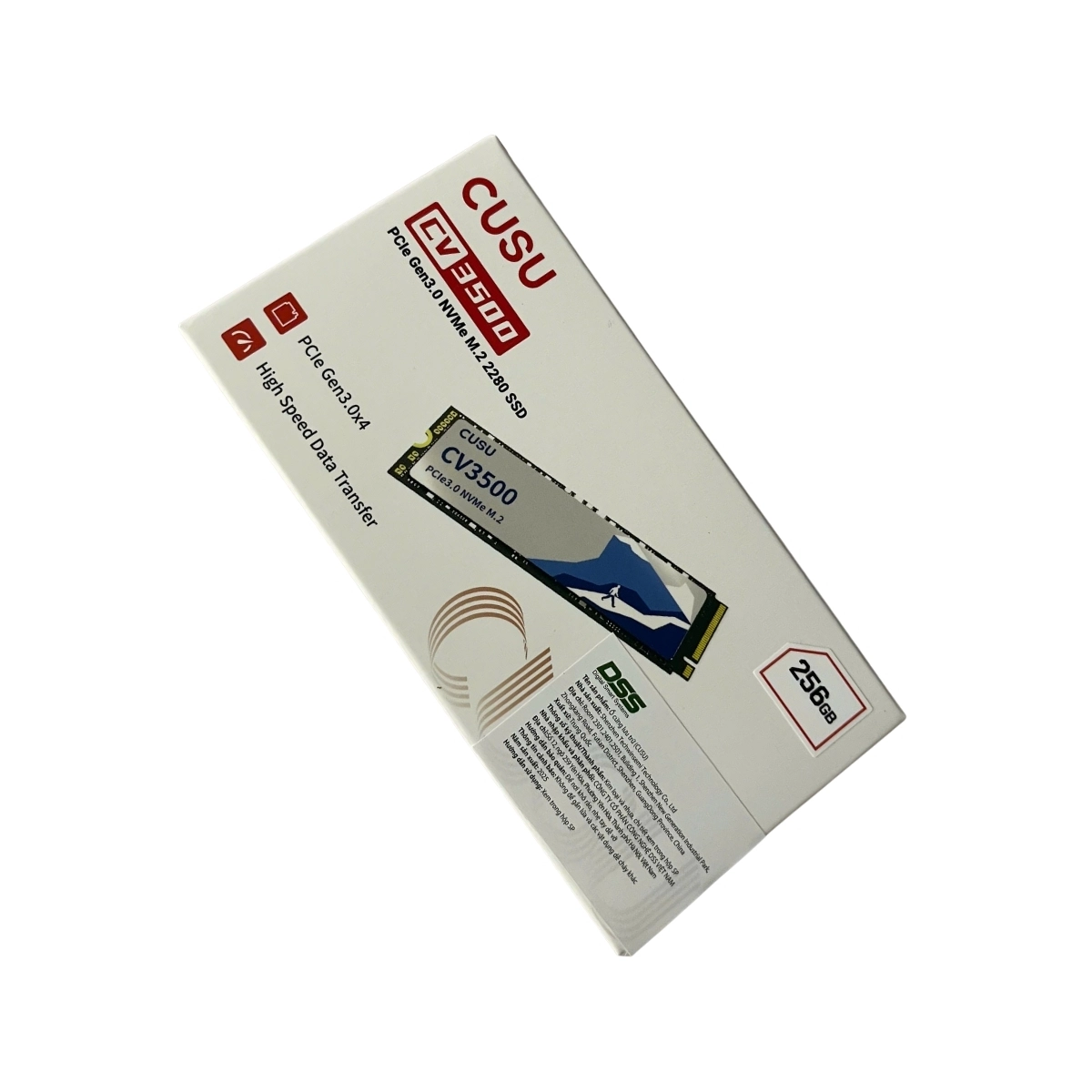 Ổ cứng SSD CUSU CV3500Q 256GB NVME M2 PCLE 3x4 2280