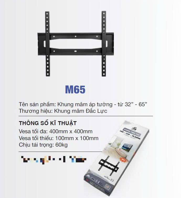 Giá treo tivi Đắc Lực M65 (32-65 ich)
