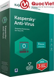 Phần mềm diệt virut Kaspersky Antivirut For 3 máy (KAV)