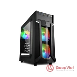 Vỏ Case Sharkoon VG6 - W RGB ATX Black 3fan