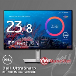 Màn hình Dell U2422HE (23.8inch/FHD/IPS/60Hz/8ms/250nits/HDMI+DP+USB+USBC+Audio+RJ45)