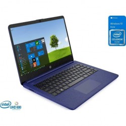 laptop HP 14-DQ0005 dxN4020/64GB eMMC, 4GB, 14 (1366x768) WIN10, INDIGO BLUE
