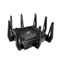 Bộ phát mạng ASUS ROG Rapture GT-AX11000 (Gaming Router) Wifi AX11000 3 băng tần 10 Gigabit, Wifi 6 (802.11ax), AiMesh 360 WIFI Mesh, WTFast, AiProtection, AURA RGB