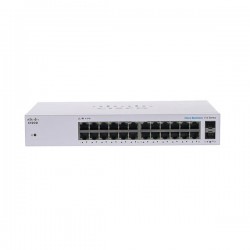 Bộ chia mạng switch Cisco CBS110 Unmanaged 24 port GE, 2x1G SFP 24T-EU