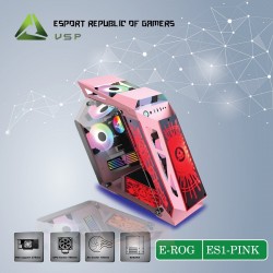 VỎ CASE VSP E-ROG ES1 GAMING PINK ( M-ATX)