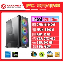 PC GAMING I5 thế hệ 12 (I5 12400F/B660/16GB RAM/500GB SSD/GTX 1650)