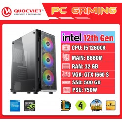 PC GAMING I5 thế hệ 12 (I5 12600K/B660/32GB RAM/500GB SSD/GTX 1660 Super)