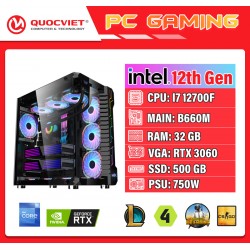 PC GAMING I7 thế hệ 12 (I7 12700F/B660/32GB RAM/500GB SSD/RTX 3060)