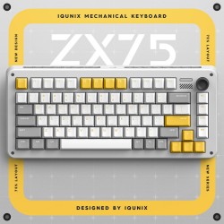 Bàn phím cơ IQUNIX ZX-75 Gravity Wave Wireless Mechanical Keyboard ( Non-Backlit | Cherry Sw )