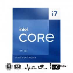 CPU Intel Core I7-13700F ((up to 5.20GHz, 16 nhân 24 luồng, Socket 1700)