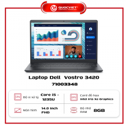 Laptop Dell Vostro 3420 71003348 (i5-1235U/8GB/512GB SSD/14FHD/3C 41Wh/W11 Home/Titan Grey/1Y)