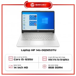 Laptop HP 14s-dq5053TU (i5-1235U/8GB/512GB SSD/14HD/W11 home/Silver/1Y) 6R9M6PA