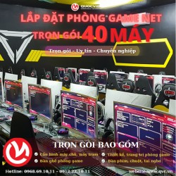 Lắp Đặt Phòng Net 40 máy ( I5 10400F|8G|GTX 1660 Super 6G ) 