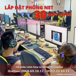 Lắp Đặt Quán Net 30 máy VIP02 ( I3 12100F|16G|GTX 1660 Super ) 