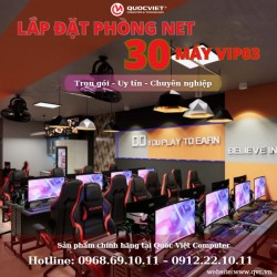 Thi Công Phòng Net 30 máy VIP03 ( I5 10400F|16G|GTX 1660 Super ) 