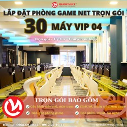 Thi Công Phòng Net 30 máy VIP04 ( I5 12400F|16G|GTX 1660 Super ) 