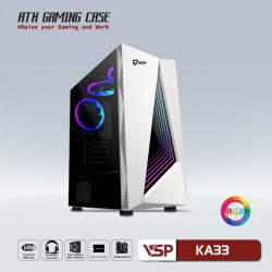 VỎ CASE VSP GAMING KA33 White ( ATX) ( NO FAN)