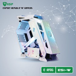 Vỏ case VSP E-ROG ES1 Gaming White(M-ATX) ( NO FAN)