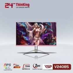 Màn Hình Monitor VSP IPS V2408S 24 inch 75hz Pink