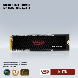 Ổ Cứng SSD VSP M.2 NVME Gen3x4 N-1TB(Đọc 3.500 MB/s, Ghi 3.000 MB/s)