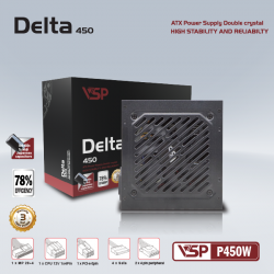 Nguồn máy tính Power VSP Delta P450W 450W Công suất thực