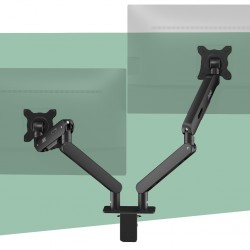 AOC AM420 C-Clamp and Grommet Desk-Mount Dual Monitor Arm - for monitors 17"-34" and weight 2 to 9kg ( đôi )