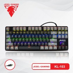 Bàn phím cơ JEDEL KL-103 LED 87 Key Blue Switch