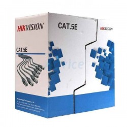 Dây mạng Hikvision Cat5 DS-1LN5E-E./E (thùng màu xanh/dây xám/có chống cháy)