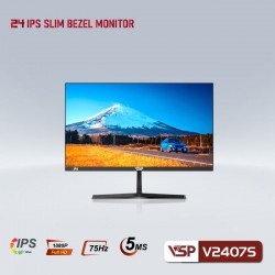 Màn Hình Monitor VSP IPS V2407S Black 24 inch 75Hz	
