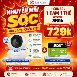 Camera EZVIZ C6N Pro 3MP 2K W1 Color Wifi quay quét 360 độ trong nhà, có màu ban đêm