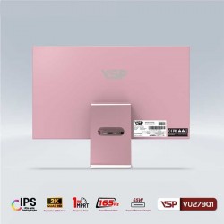 Monitor VSP VU279Q1 (27 inch/QHD/IPS/165Hz/1ms/USB-C 65W/Pink)