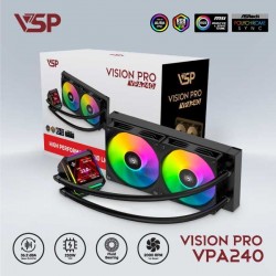 Tản nhiệt nước VSP Vision Pro VPA240 2 Fan Đen