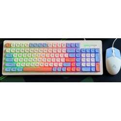 Bộ phím chuột KM2000 Mix Blue (có led)