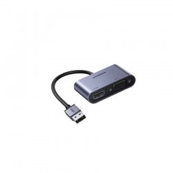 Đầu chuyển đổi USB 3.0 sang HDMI + VGA 1080P/60Hz Ugreen 20518 cao cấp