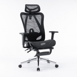 Ghế xoay công thái học E-Dra EEC225 Black ( Có kê chân)