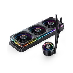 Tản nhiệt nước AIO JONSBO TH-360 Black (LED ARGB/ Hiển Thị Nhiệt Độ)