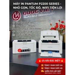 Máy in laser đen trắng Pantum P2200W (A4/A5/ USB/ WIFI)