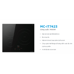 Bếp từ ba vùng nấu Midea MC-IT7423
