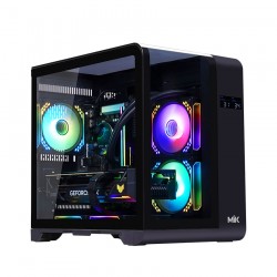 Vỏ máy tính MIK BARBATOS M BLACK (Mini Tower/ M-ATX/ Đen)