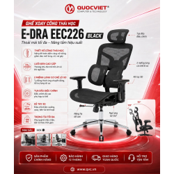 Ghế xoay công thái học E-Dra EEC226 Black
