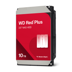 Ổ cứng HDD WD 10TB 3.5 Red Plus Sata3, 512MB cache, 7200rpm, 3Y WTY màu đỏ (Red) (WD100EFGX)