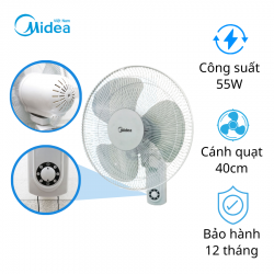 Quạt treo tường Midea FW40-24H (55W, 3 cánh, 40cm)