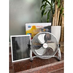 Quạt chân quỳ năng lượng mặt trời + tích điện Sinic QQ-16 Fan