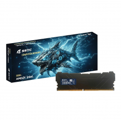 Bộ nhớ trong SSTC 8GB DDR4 bus 3200Mhz (U3200A-C22-8GB) tản nhiệt (Black)