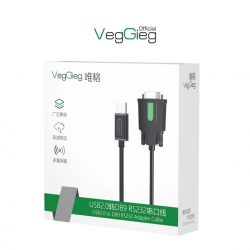 Cáp chuyển đổi USB sang COM Veggieg (RS232) V-U401 1.5m
