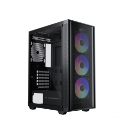 Vỏ thùng KENOO ESPORT AFT240 - 3F - Màu Đen (Mid Tower/ ATX/ Đen)