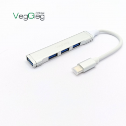 Bộ chia TypeC 3.0 + 4port Hub Veggieg V-K303